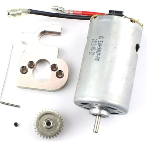 For WLtoys 144001 1/14 4WD RC Car Parts Metal 550 Carbon Brush Motor+ Motor Mount for WLtoys 144001 1/14 4WD RC Car Accessories