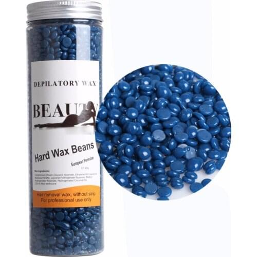 Hot Depilatory Film Hard Wax Beans Pellet Waxing Facial Bikini Hair Removal Wax Whitening 400g Chamomile Scent Depilacion Cera