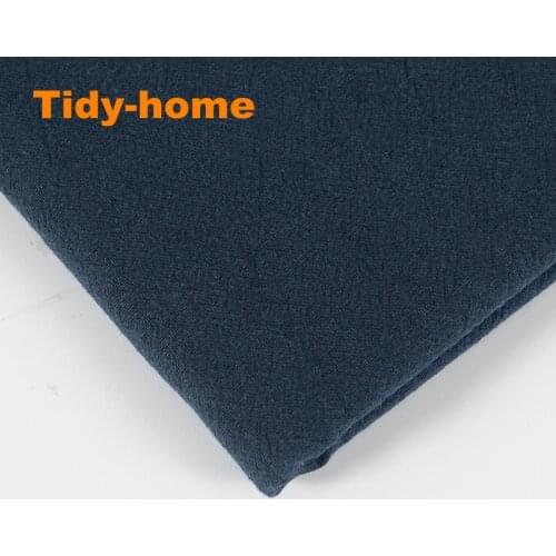 Classic Indigo Color Medium Thick Linen Cotton Sashiko Fabric Table Runner Coaster Cushion Handcraft Embroidery Fabric