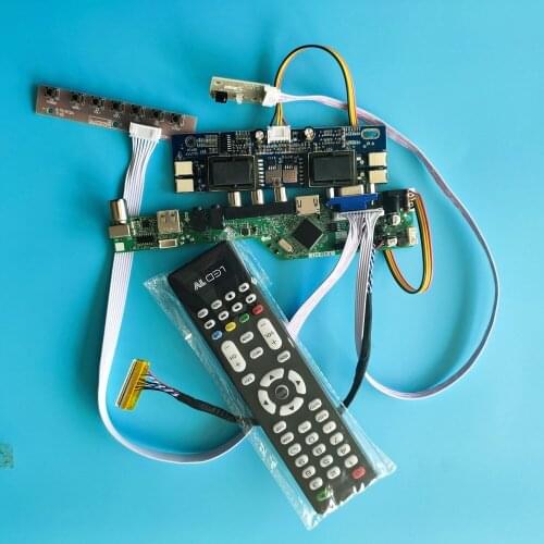 Kit for LM201WE3-(TL)(L2)(TL)(K1)30pin New Driver Module VGA AV TV LCD HDMI Controller Board USB 4 lamps 1680X1050 Remote Signal