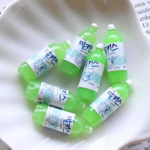 6pcs 1/6 Scale Dollhouse Miniature Korean Soda Water Bottle Drink Miniatural food for blyth Barbies bjd Doll Kitchen Decor toys