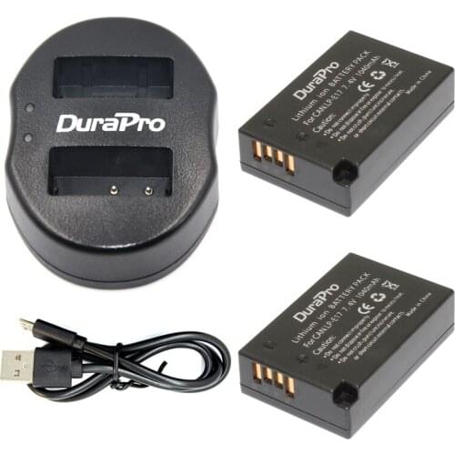 LPE17 LP E17 LP-E17 Battery + LCD USB Dual Charger for Canon EOS 200D M3 M6 750D 760D T6i T6s 800D 8000D Kiss X8i Cameras