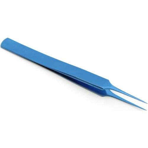 Titanium Alloy Microscopic Straight Tip Tweezers Beauty Plastic Surgery Super Fine Tweezers