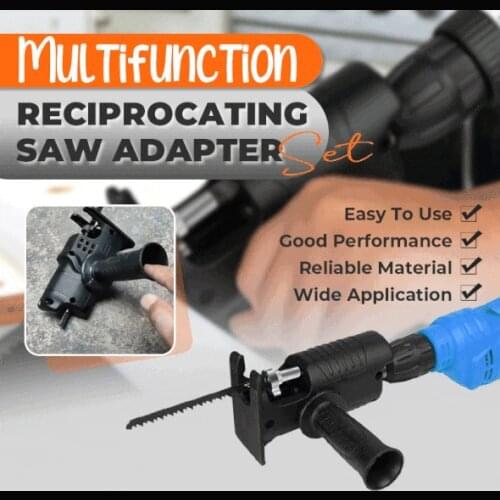 Multifunction Portable Reciprocating Saw Adapter Set Electric Drill Modified Electric Saw Power Tool Wood Cutter Machine Attachm