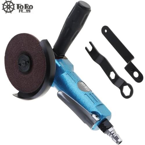 New TR-6040 Mini High-speed 4 Inch Powerful Blue Pneumatic Polisher Air Angle Grinder for Machine Polished / Grinding / Cutting