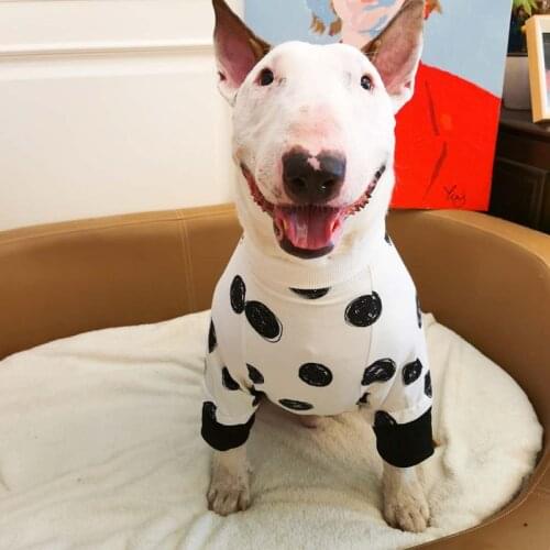 New spring big dog clothes pure cotton coat anti-hair fall coat suitable for Bull Terrier/Labrador/Bullty/Fighting/Pet clothes