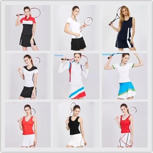 Raibaallu Clothes Tennis Skirts Golf Clothes Woman Badminton Skirt Tennis Dress Girl Women Padel Cheerleading