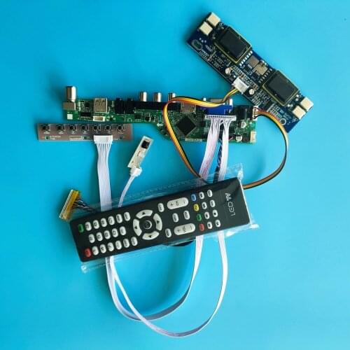 For M201EW02 V1 Controller Board VGA kit 30pin Digital Signal 1680X1050 20.1" Resolution TV HDMI LCD VGA AV 4 lamps