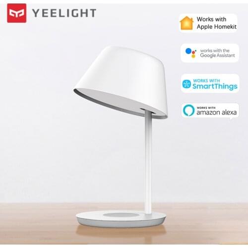 Yeelight Staria Bedside Lamp Pro Smart Table Light LED Dimmable Wireless Charging for smartphone Work with Apple Homekit