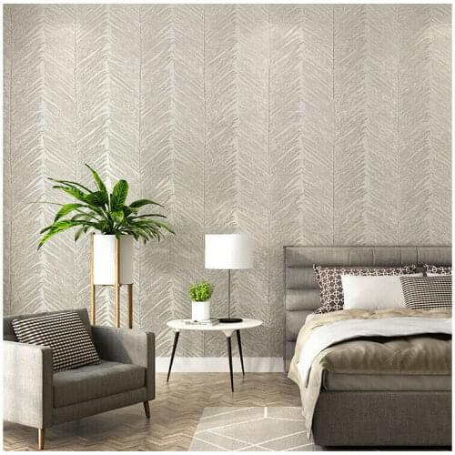 Luxury 3D Embossed Non-woven Wallpaper Roll European Style Bedroom Living Room
