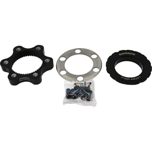 Shimano SM-RTAD05 Disc Brake Rotor Adaptor 6-Bolt Converted into Center Lock MTB Road Bike Disc Rotor Adapter