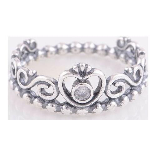 My Princess Tiara Ring 2020 sale Clear CZ Woman Rings For Jewelry Making 925 Original Silver Jewelry Make Up Woman Gift Ring