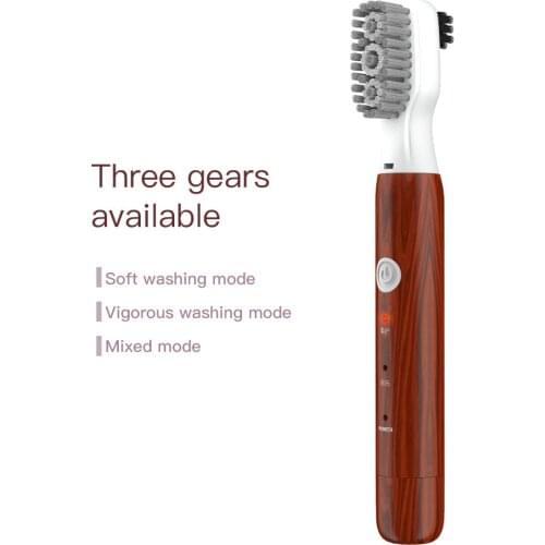 USB Rechargeable Sonic Vibration Shoe Brush Portable White Shoe Sports Shoes Electric Washer Shoe Polishing Tool