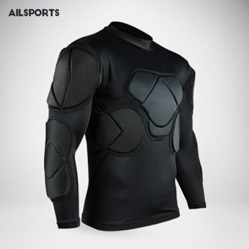 High Quality Sports Safety Protection Thicken Gear Rugby Soccer Goalkeeper Jerseys Tops Knee Elbow Padded Football Protector Kit