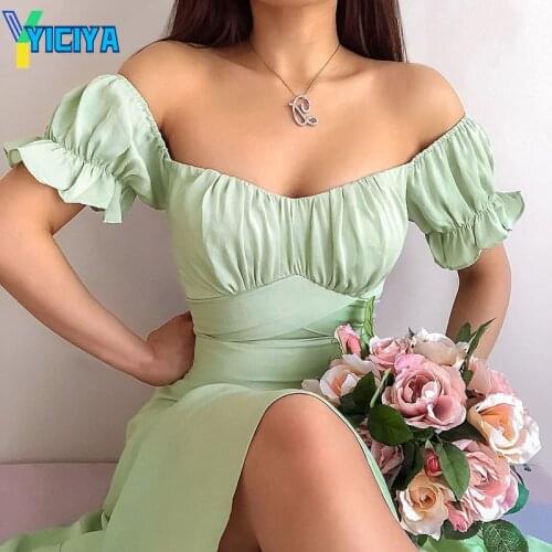 Простые летние платья YICIYA China At AliExpress