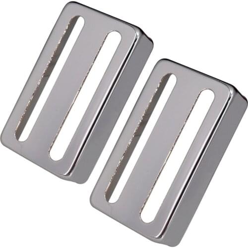 2x Brass Two Slot Humbucker Pickup Covers for Electric Guitar Musical Parts