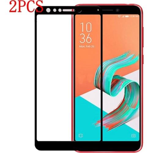 2PCS Full Cover Tempered Glass For Asus Zenfone 5 Lite 5Q ZC600KL Screen Protector protective film For Asus X017D glass