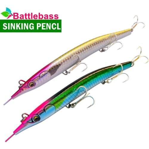 2021 1PC 63G 190Mm Sinking Pencil Fishing Lure Stickbait Wobblers Topwater Baits Long Casting Hard Lure for Fish Seabass Jigging