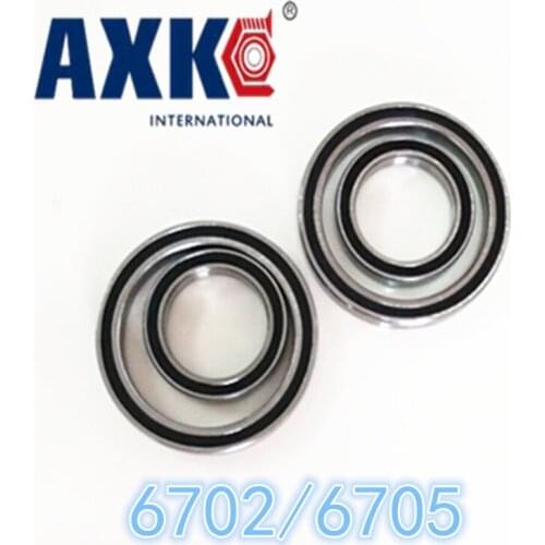 2021 Limited Time-limited Steel Axk 6702rs 15x21x4 Mm /6705rs 25x32x4 Bearing Abec-1 ( 10pcs ) Thin Section Ball Bearings