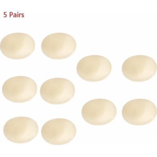 5Pairs Women Intimates Accessories Round Bra Pads Inserts Padded Sponge Breast Pad for Sport Yoga Bra Bikini Tops Swimsuit Dress