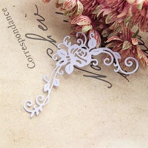 6.5x10cm Vine flower Cutting dies metal crafts paper die-cutting /DIY embossing Easter and New Year Scrapbooking