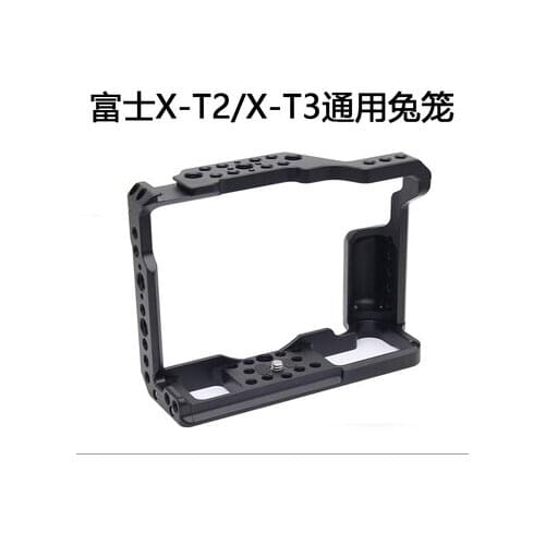 Aluminum Metal Video Camera Cage for Fuji Fujifilm xt3 XT2 X-T3 X-T2 DSLR Vlog Housing Case Shoulder Rig Handle Arca-Swiss RRS