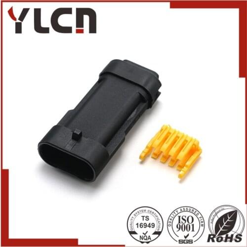 Car Waterproof 4 Pin Electrical Wire Connector Plug AWG Car Motorcycle