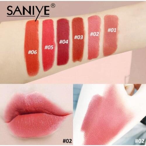 Velvet Lipstick Plump lips attractive sexy Matte Texture Waterproof Sweat-proof Rich Color Lipstick lasting waterproof TSLM1
