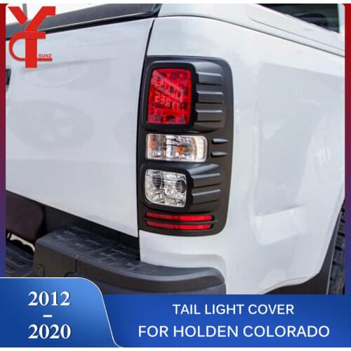 Black Tail Lights Rear Lamp Covers For Chevrolet Holden Colorado 2012 2013 2014 2015 2016 2017 2018 2019 2020 Accessories