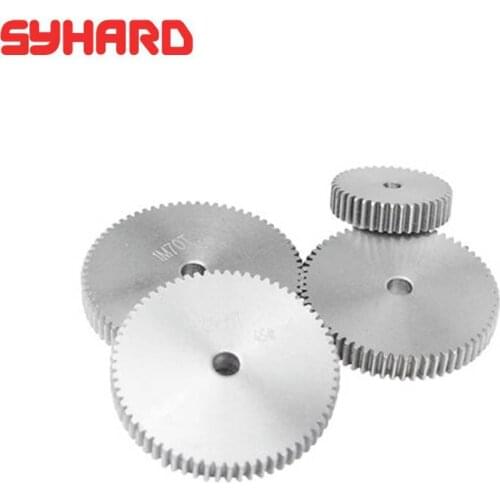 2pcs/lot Cylindrical Gear Spur Gear 1 Modulus 12-35 Teeth Straight Gear