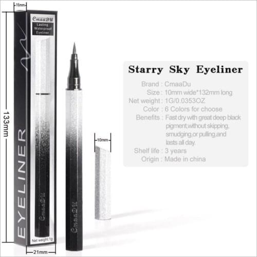 CmaaDu Liquid Eyeliner Pencil White Black Waterproof Long Lasting Eyeliner Smudge-Proof Cosmetic Beauty Makeup Maquiagem T1251
