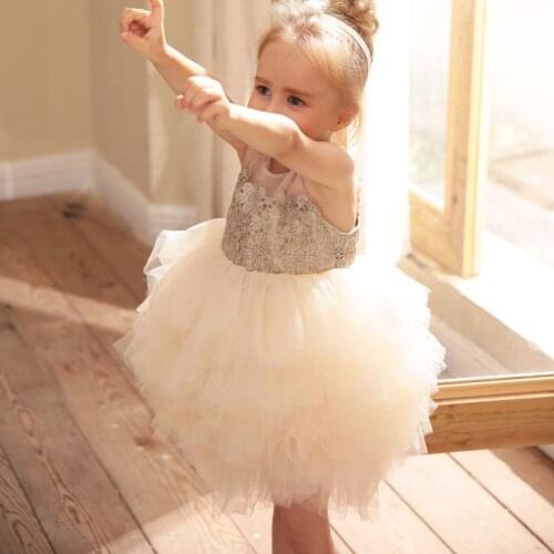 Baby Dress For 1st First Birthday Party Wedding Gown Dresses Kids Girls Lace Princess Dress Infant Tutu Toddler Dress Vestido