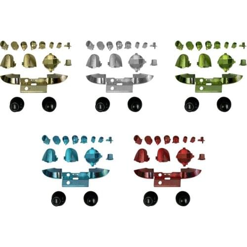 Electroplated ABS Full Buttons Kit Replacement Buttons For Xbox Series X Controller Replacement Case With Buttons Kit