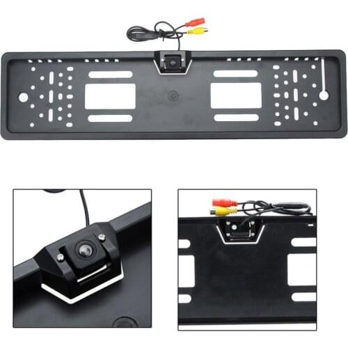Hd Led License Plate Frame Reversing Rear View Camera Ccd Reversing Image System Super-easy Installation