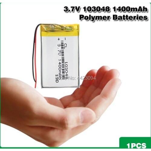 103048 Lithium Ion Polymer 3.7V 1400mAh Rechargeable Li Po Batteries Replace For Electric Razor Mobile Phone Power Bank