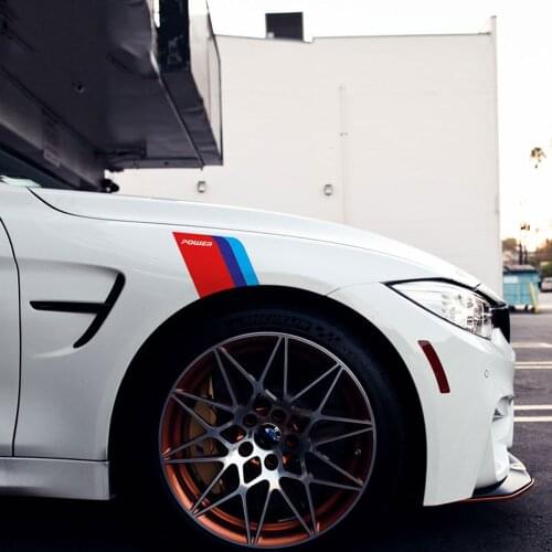 2P Car Modification Fender Sticker For bmw E84 E83 E70 F15 E71 F16 E81 E87 F20 E90 E91 F30 E60 E61 M5 F10 E63 1 3 5 7 series GT