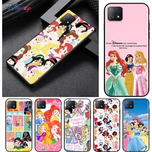 Disney cute princess For OPPO AX7 PRO A93 A92 A73 A72 A32 A53 A53S A31 A12 A11X A7 A12E A1K A5 2020 Soft Phone Case