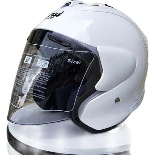 Summer Season Half Face Helmets Pure White Racing Helmets Casco Man Women Motorcycle Safety Hat