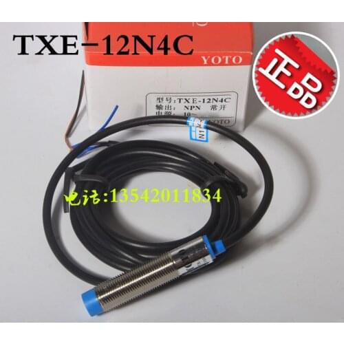 Original authentic YOTO Kitazaki TXE-12N4C inductive proximity switch sensor NPN normally open