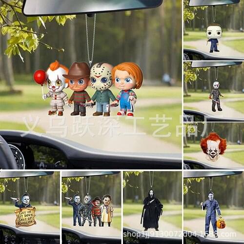 Car Pendant Joker Ornament Automobiles Rearview Mirror Decoration Auto Interior Decor Home Accessories