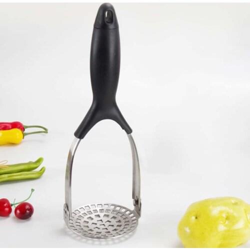 Potato Masher Stainless Steel Potato Rice Vegetable Fruit Garlic Smasher Food Press Smash Tool