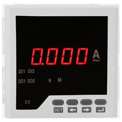 Industry Range 0-5A Current Meter Digital Display Panel Ammeter Current Accurate Testing Monitor Power Current Meter