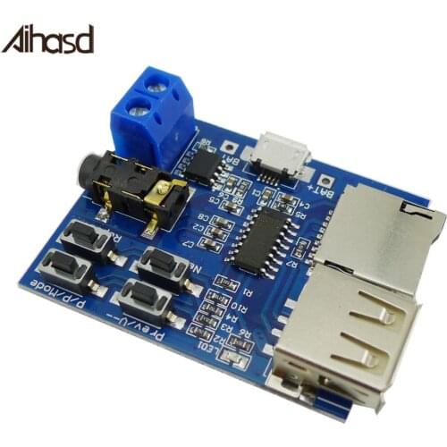 TF Card U Disk MP3 Format Decoder Board Amplifier Decoding Audio Player Module MP3 Player