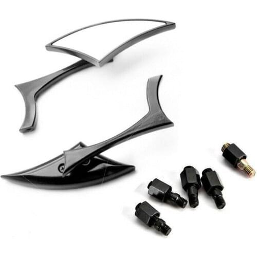 Universal Motorcycle Rear View Side Mirrors 8mm 10mm Cruiser Chopper Sports For Suzuki Intruder Boulevard Yamaha V-Star Honda