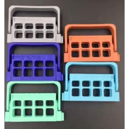 High Quality Dental Endodontic Dispenser Files Drills 16 Holder Endo Block Burs Stand Autoclavable Navy Blue Dentist Instrument