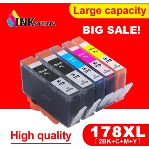 INKARENA Compatible Ink Cartridge Replacement for HP178 For HP 178 Photosmart 4620 5510 5515 6510 7510 B109a B109n B110a Printer