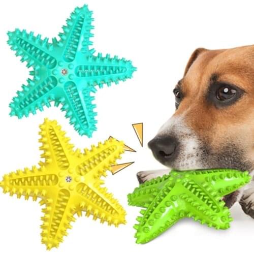 Pet Molar Toy Starfish Dog ​​Toothbrush Outdoor Interactive Training Puzzle Dental Teeth Cleaning Puppy Teething Toys