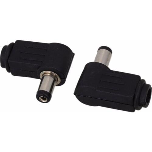 10PCS DC Power 5.5x2.1mm Male Plug Right Angle Connect Socket connector