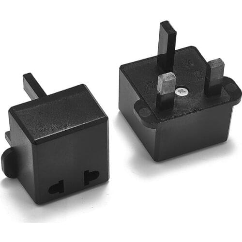 10ps Universal UK 3Pin Travel Plug Adapter Converter American European Japan To British Power Plug Changer Outlet Socket