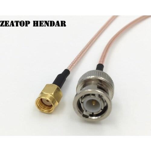 5Pcs RG316 Wire BNC Male Jack to RP SMA Male Plug RF Coaxial Pigtal Cable Connector 15CM 20CM 30CM 50CM 1M 2M